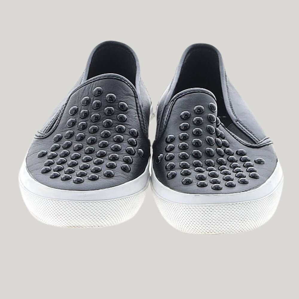 Coach "Chrissy Rivets” SPRT NAPPA leather black 8M studded loafers casual travel - Picture 4 of 9